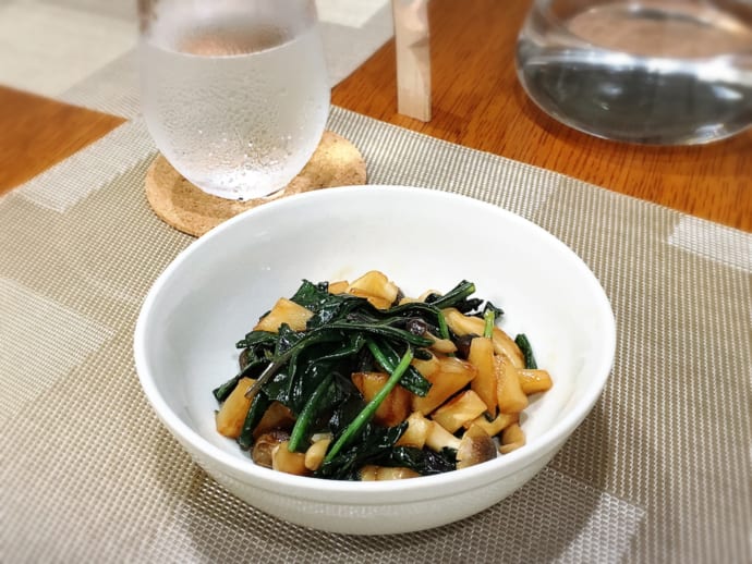 水前寺菜とキノコでペペロンチーノ 熊本伝統野菜のおいしい食べ方 レシピ付き たべぷろ