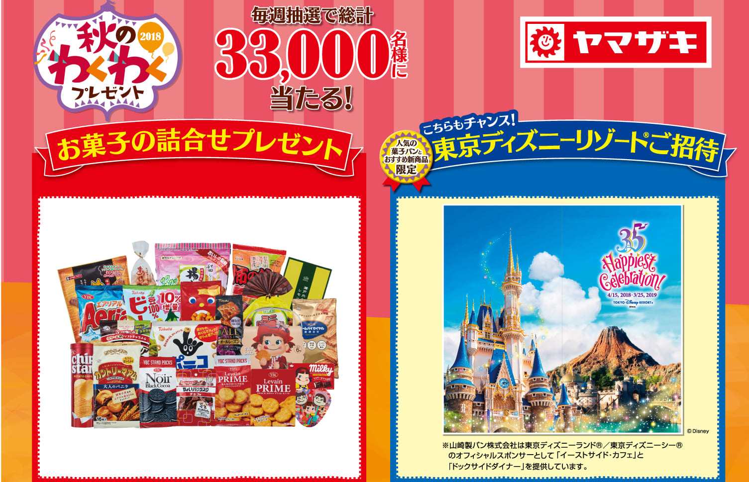 プレゼント 山崎製パンからお菓子詰め合わせ 東京ディズニーリゾートご招待も たべぷろ