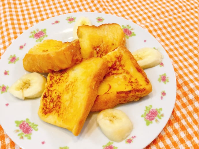 【簡単おいしい朝ごはん】栄養たっぷり野菜ジュースでフレンチトーストを作ろう