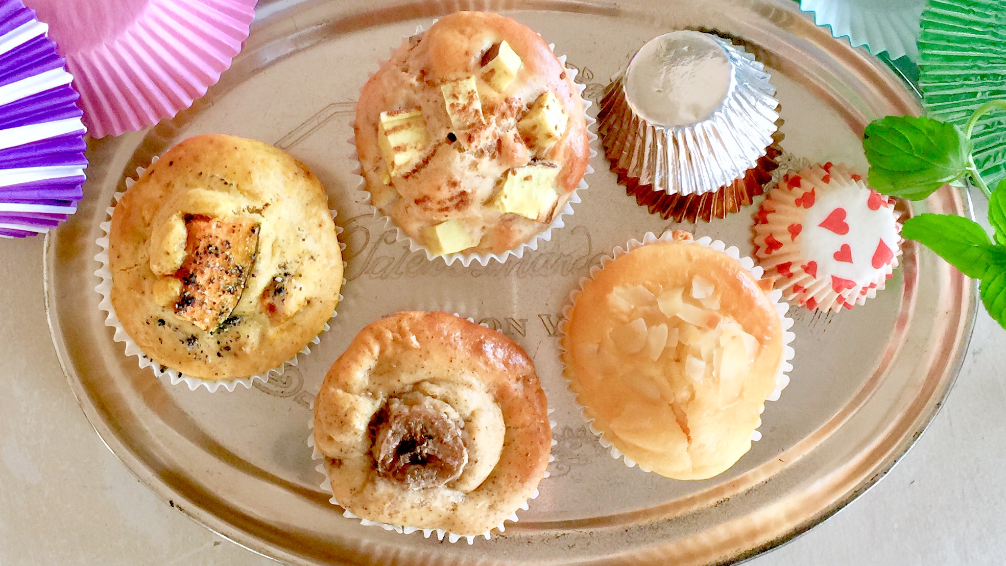 ヘルシーなアップルマフィンのレシピ