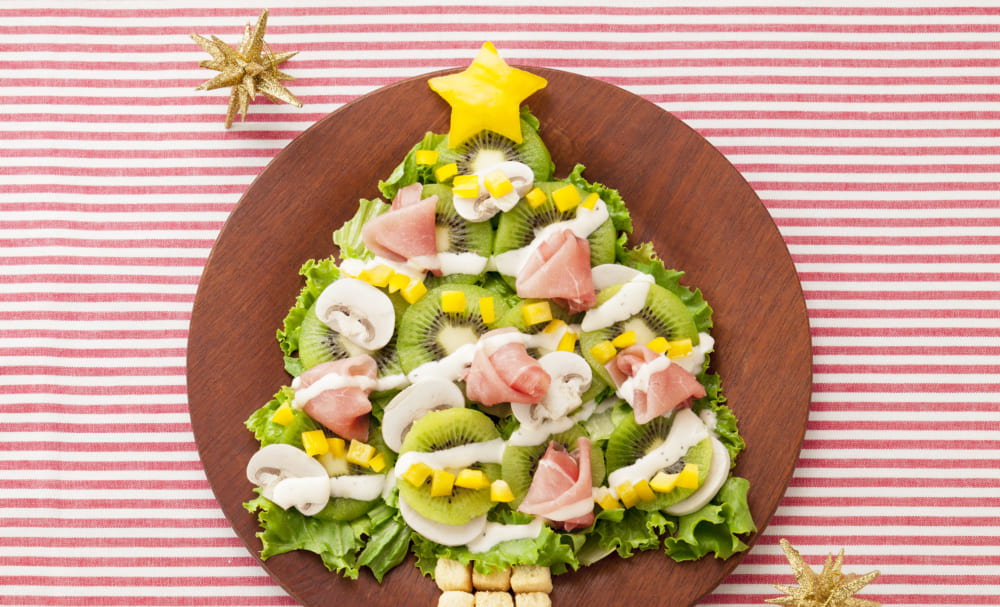 レタスでクリスマスツリー風パワーサラダ レシピ付き たべぷろ