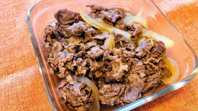 ワーママお助けレンチン牛肉しぐれ煮15分レシピ！作り置きすれば牛丼や肉うどんにも