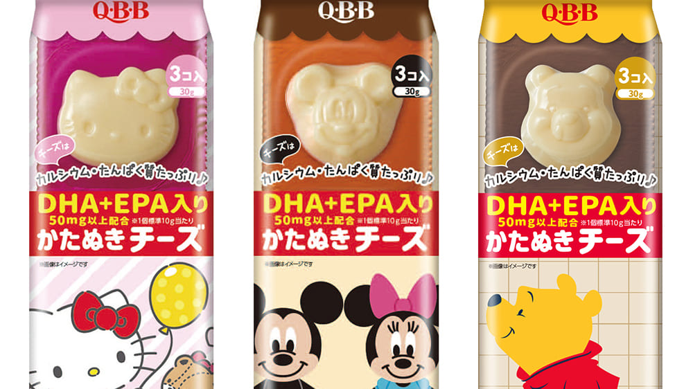 人気キャラが かたぬきチーズ に 子どもの成長にうれしいdha Epa入り たべぷろ
