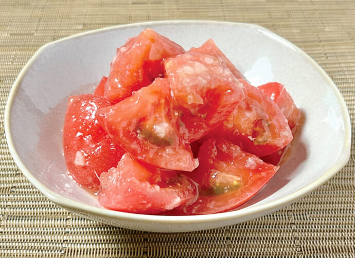 トマトの香味ナムルの写真